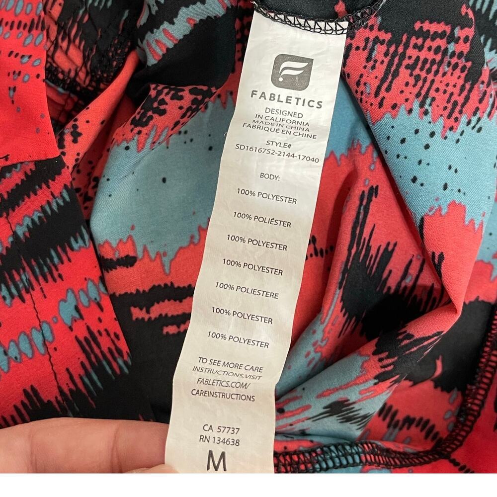 Fabletics Liza Romper Heat Wave Sleeveless Women's Sz Medium - Picture 11 of 11